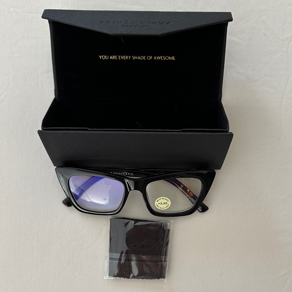 {Priveau Revaux Black Square Reading Glasses +3.50 — image 4 of 6